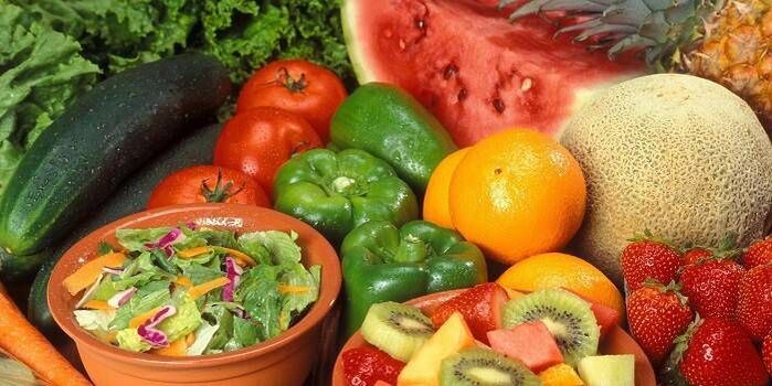 vaisiai ir daržovės nuo podagros